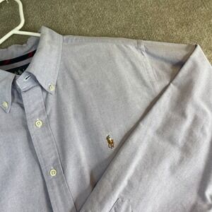 Ralph Lauren Classic Fit Oxford Button Down Shirt Light Purple Mens XL